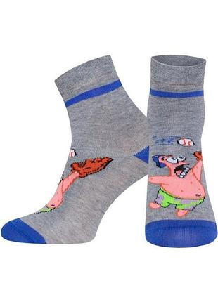 Носки мужские брестские spongebob 3074 (642) (средней длины) 17-18 (27-29), серый меланж