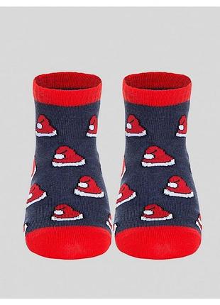 Носки детские conte-kids новогодние (304) 17с-54сп 20-22 (30-35), темно-синий