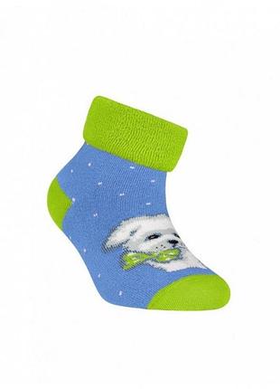 Носки детские conte-kids sof-tiki (221) махровые с отворотом 12 (18-20), светлый джинс