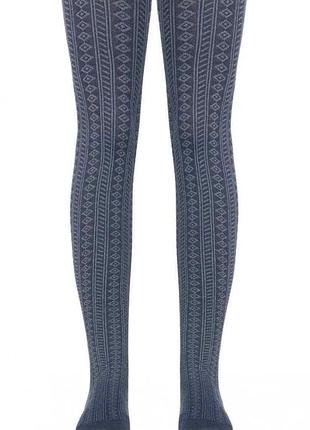 Колготки детские conte zlata подростковые полиамидные 158-164, denim