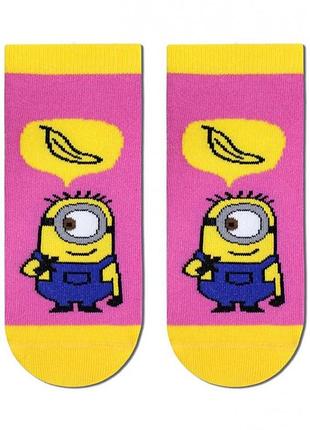 Носки детские брестские minions 3095 (703) укороченные 17-18 (27-29), розовый