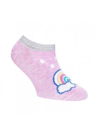 Носки детские conte-kids active 17с-87сп (328) ультракороткие 14 (21-23), светло-розовый