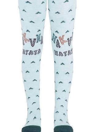 Колготки дитячі conte-kids disney 17с-130спм (528) 62-74, блідо-бірюзовий