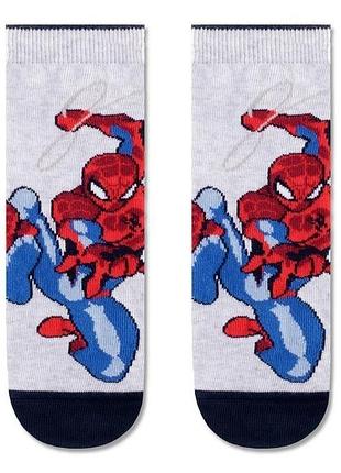 Носки детские conte-kids marvel 17с-132спм (357) человек-паук 18 (27-29), светло-серый