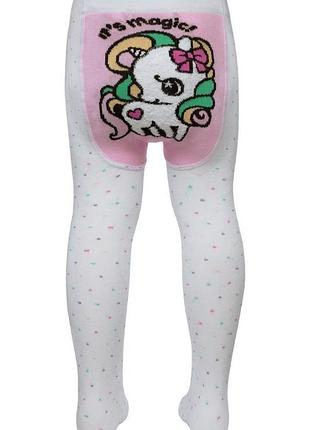 Колготки детские conte-kids tip-top (494) 18с-281сп веселые ножки 80-86, белый