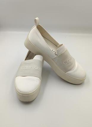 👟 calvin klein — женские слипоны на платформе 36 размер 016