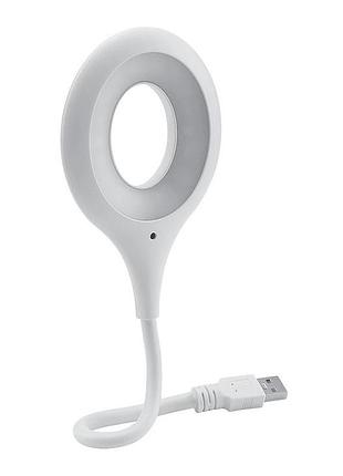 Портативная гибкая лампа кольцевая 5v/2w (12 smd) с питанием от usb