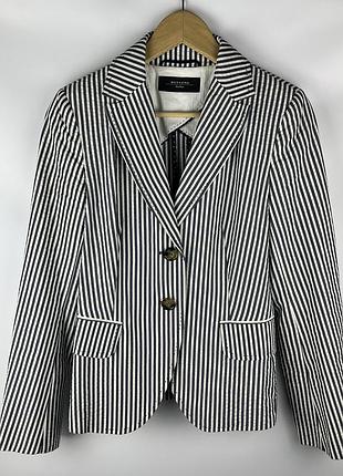 Женский классический пиджак в полоску max mara