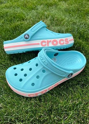 Женские кроксы сабо bayaband ice blue/melon
crocs bayaband ice blue/melon crocs clog