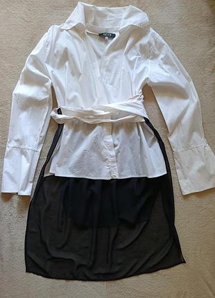 Блуза зі шлейфом від seva unusual casual luxury, розмір м.