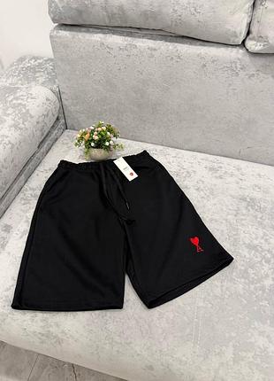 Чоловічі шорти a m 1 premium black — 100% бавовна