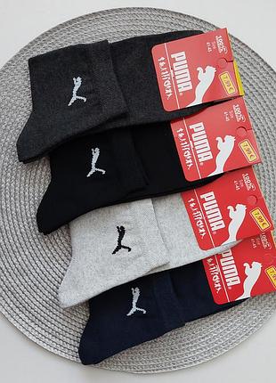 6 пар мужские демисезонные спортивные носки puma 41-45 р.ассорти