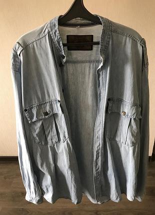Рубашка джинсовая armani мужская