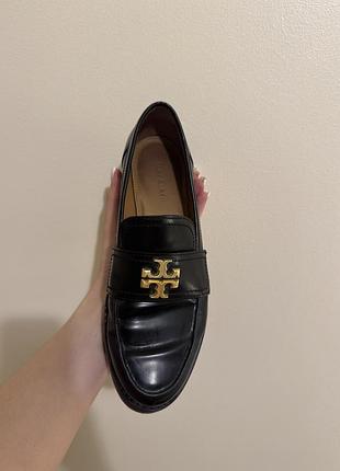 Лофери tory burch чорні шкіряні 36 розмір стан ідеал оригінал