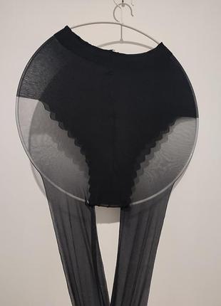 Жіночі чорні капронові колготки  legs vanise 15 den