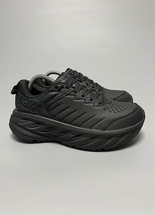 Шкіряні кросівки для комфортної ходьби та бігу hoka one one bondi sr 1110521 bblc оригінал