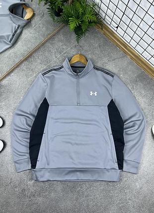 Чоловіча спортивна 1/3 зіп кофта фліска under armour оригінал розмір l