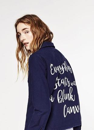 Плотная женская рубашка куртка zara оверширт overshirt