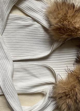 Кофта з хутром , bershka розмір s