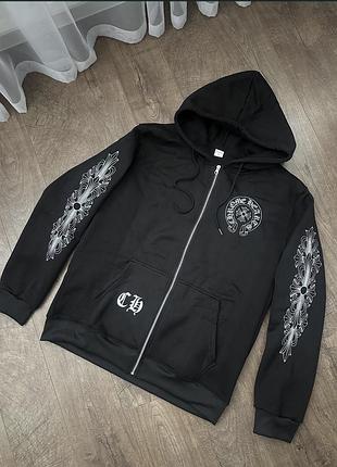 Зіп-худі хром хартс zip-hoodie chrome hearts