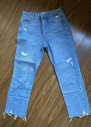 Джинси zara straight cropped