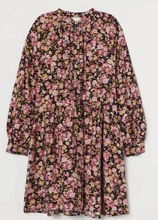 Свободное платье в цветочный принт h&amp;m