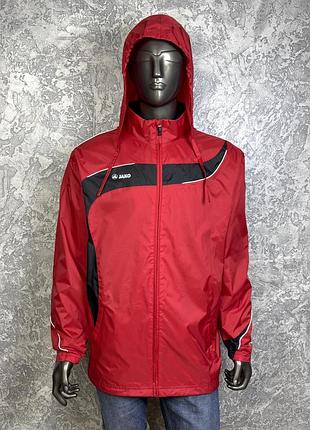 Jako ветровка дождевик l-xl размер спортивный красный