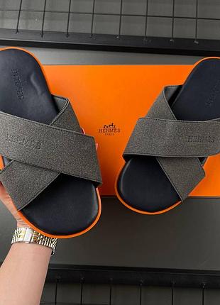 Шлепанцы мужские кожаные hermes! шльопанці шкіряні чоловічі натуральна шкіра! шлепки кожаные мужские летние! натуральная кожа! размеры 39-45!