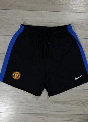 Винтажные футбольные спортивные шорты найк манчестер nike manchester united 2009-10, xl, оригинал