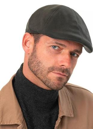 Кепка кашкет унісекс картуз stetson duck herringbone dark olive flat cap