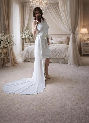 Шлейф шифоновый длинный для фотосессии magelite
