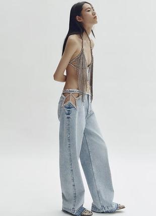 Джинси із зірками з кристалами stella mccartney x h&m розмір 40