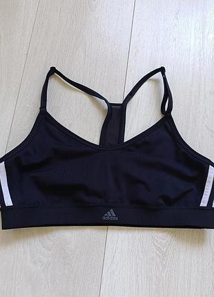 Черный базовый спортивный топ adidas m l 75c 75d 80b 80c