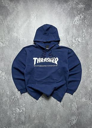 Vintage винтажное худи trasher трэшер big logo биг лого y2k skateboard magazine size s размер с