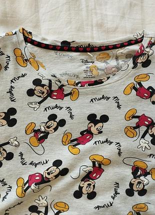 Сіра оверсайз футболка, мікі маус, disney, 46/48