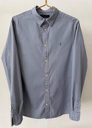 Шикарна сорочка allsaints сірого кольору, розмір m.