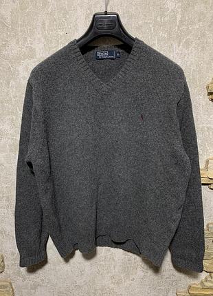 Вінтажний вовняний светр ralph lauren