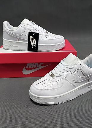 Мужские кроссовки nike air force белые