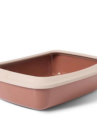 Туалет для котов savic iriz oval 50x37x13,5 см, красный