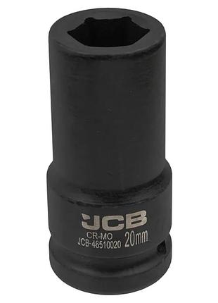 Гoлoвкa тopцeвa удapнa глубокая 3/4" 20 мм (6-гранная) jcb tools jcb-46510020