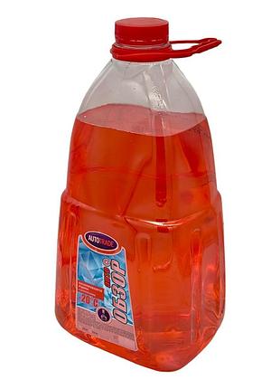 Омыватель стекла зимний obzor auto -20°с (суница) (5л/4,2кг) автотрейд