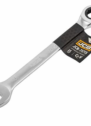 Ключ гаечный с трещоткой 15 мм jcb tools jcb-75715