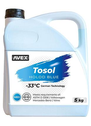 Тосол avex holod blue meg, -33 °c кан. 5кг/4,7л