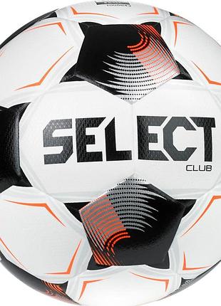 М'яч футбольний select fb club fifa v26 білий, чорний унісекс 4
