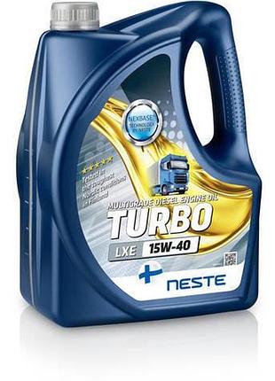 Масло моторное мин. neste turbolxe 15w40_ 4л (api ci-4/sl, acea e7, mb228.3, volvo vds-3, man m3275)