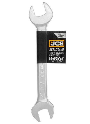 Ключ рожковый 14х15 мм jcb tools jcb-7541415