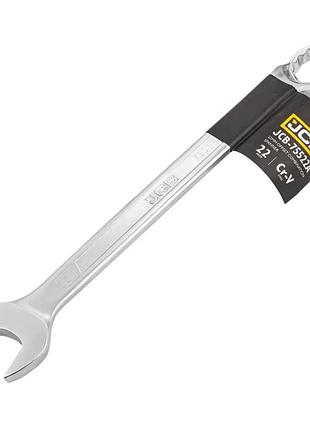 Ключ рожково-накидной 22 мм отогнутый на 75 градусов jcb tools jcb-75522a