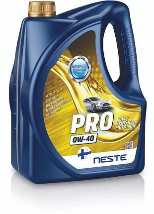 Олива моторна синтетична neste pro 0w40_4л (api sp, sn plus, sn-rc; acea a3/b4; mb 229.5)