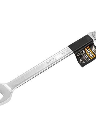 Ключ рожково-накидной 19 мм отогнутый на 75 градусов jcb tools jcb-75519a