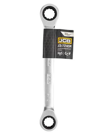 Ключ накидной с трещоткой 14х15 мм jcb tools jcb-7571415m